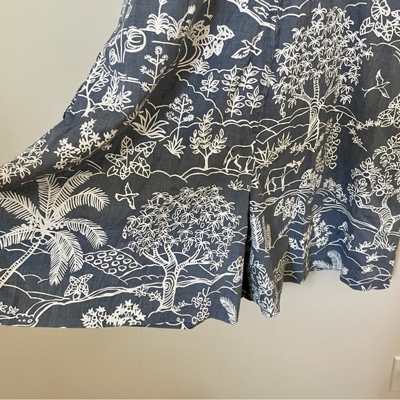 Vintage 60's Ruth Clarage Handprinted Tropical Safari Printed Romper Size Large - Picture 5 of 6